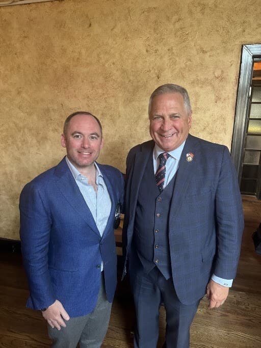 Dr. Loeb with Chairman Mike Bost during a congressional meeting