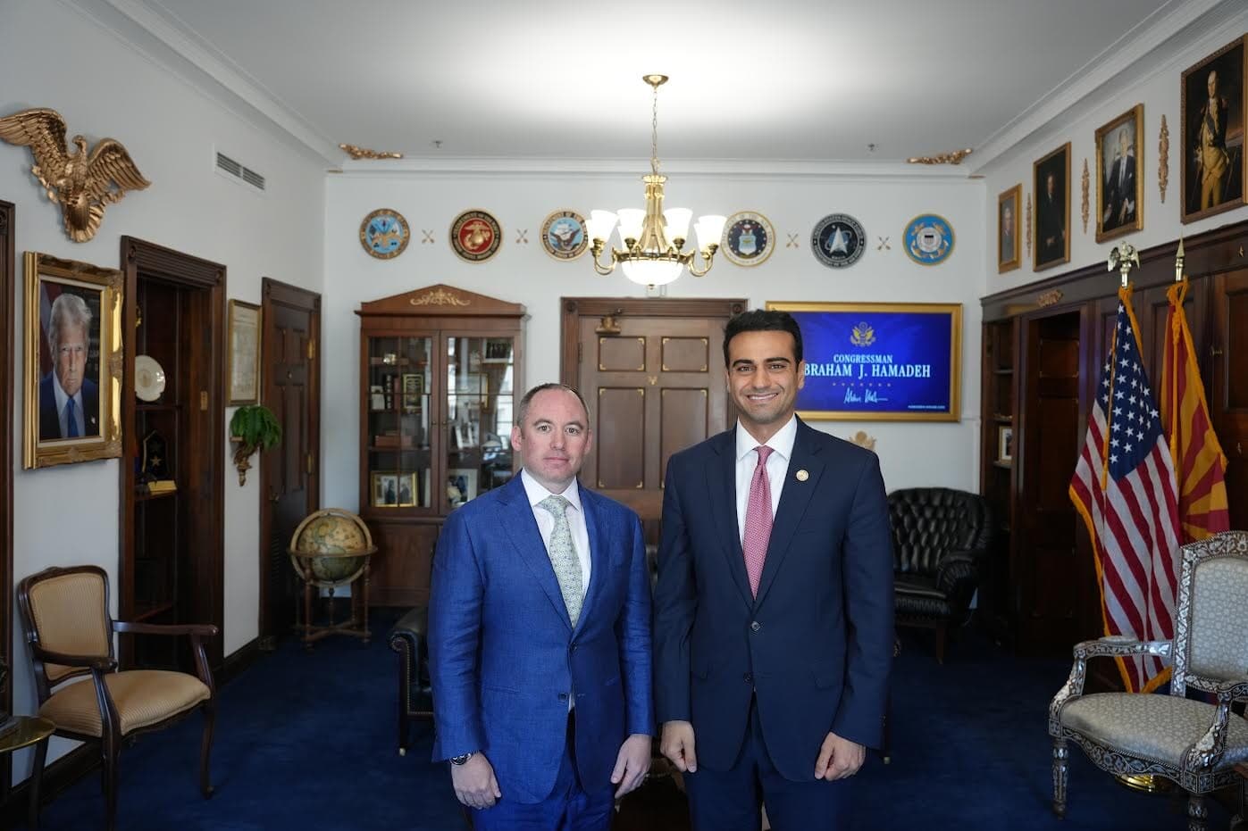 Dr. Loeb with Congressman Abe Hamadeh in his Washington office