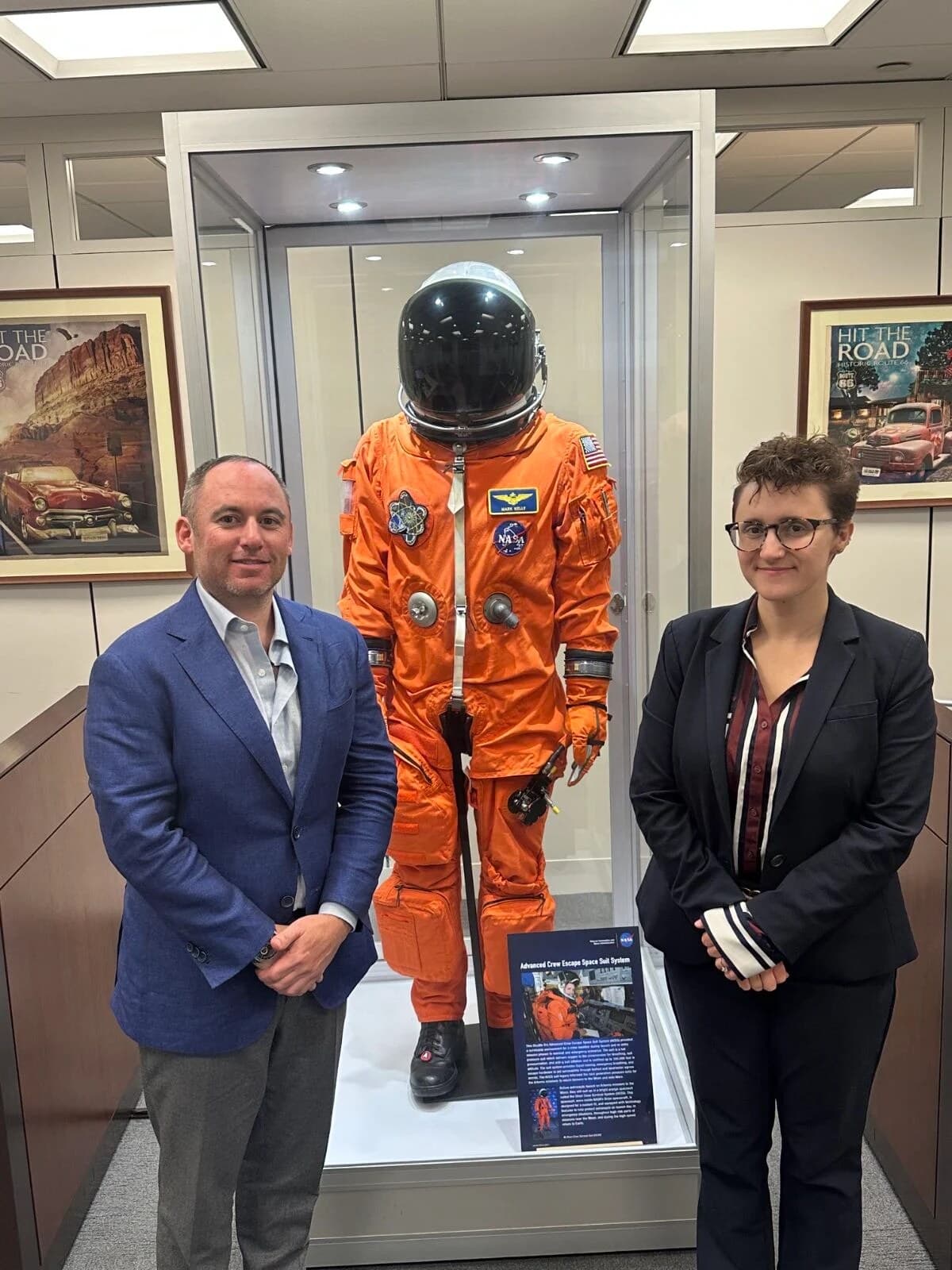 Dr. Loeb with Rachel Miller during a Senate office visit